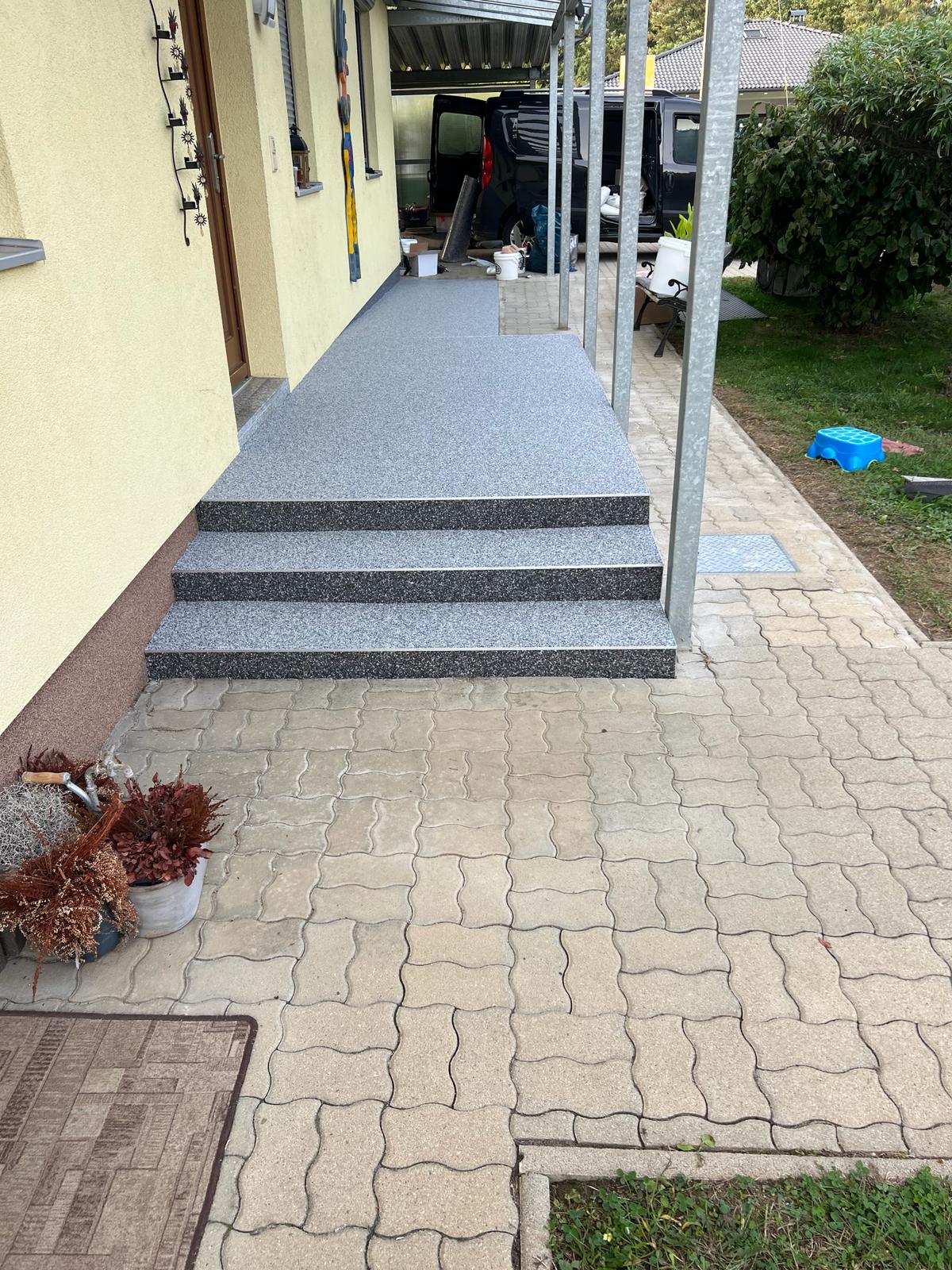 Steinteppich Wohnbereich